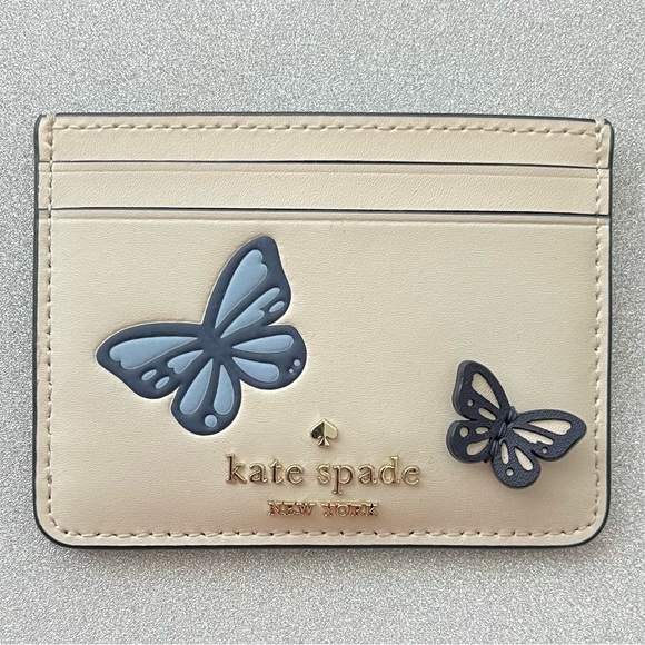 kate spade Handbags - Kate Spade Small Slim Butterfly Card Holder